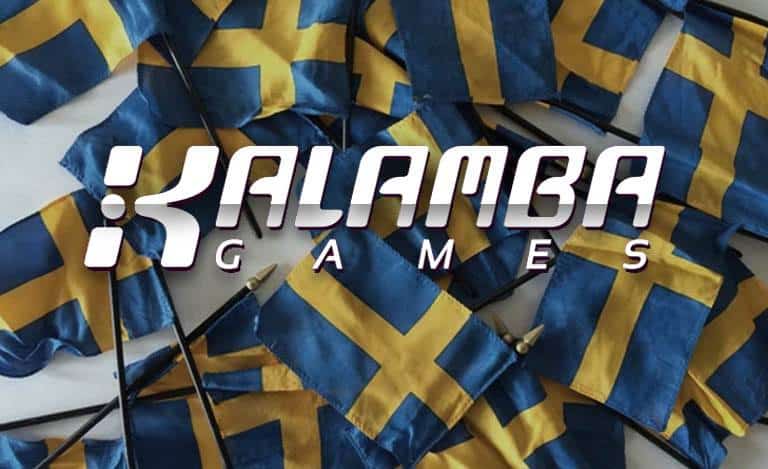 Lots of New Zealand flags and Kalamba Games logo